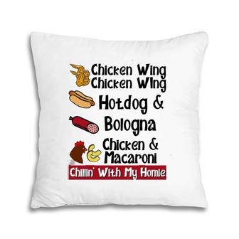 Chicken Wing Chicken Wing Hotdog & Bologna Pillow | Mazezy