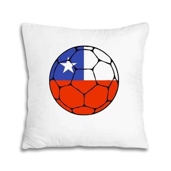 Chile Soccer Ball Flag Jersey Futbol Chilean Football Gift Pillow | Mazezy