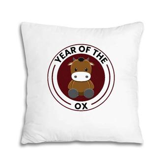 Chinese Zodiac Horoscope Animals Symbol New Year Of The Ox Pillow | Mazezy