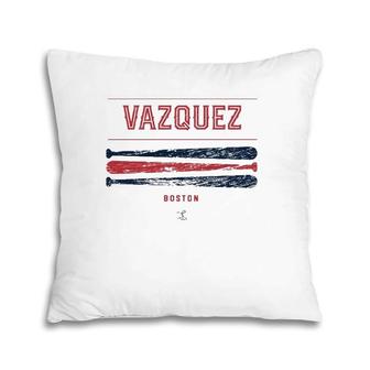 Christian Vazquez Vintage Baseball Bat Gameday Pillow | Mazezy UK