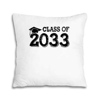Class Of 2033 Grow With Me Handprints Space On Back Pillow | Mazezy