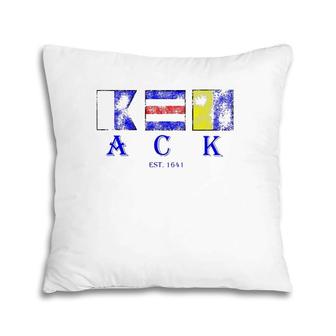 Classic Ack Nantucket Massachusetts Gift Pillow | Mazezy