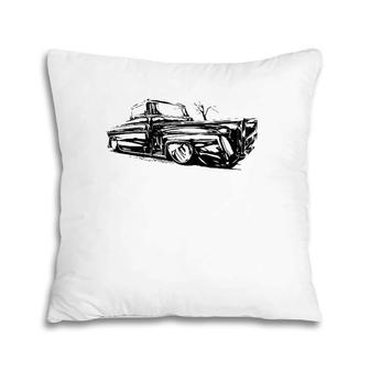 Classic Truck  50S Vintage Automobile Automotive Art Pillow