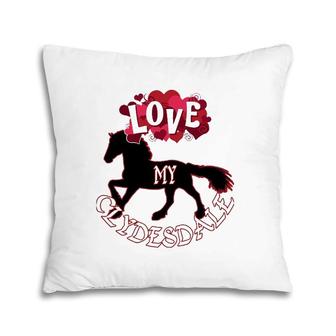 Clydesdale Horse Design For Lovers Of Clydesdales Pillow | Mazezy AU