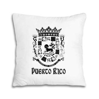 Coat Of Arms Puerto Rico Souvenir Gift Puerto Rican Vacation Pillow | Mazezy