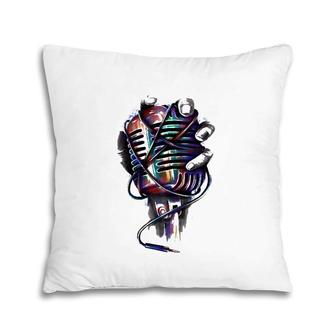 Colorful Microphone In Hand Pillow | Mazezy