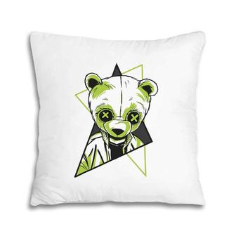 Cool Bear Made To Match Jordan_6 Electric-Green Retro Pillow