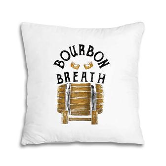 Cool Bourbon Breath Funny Glass Whiskey Lover Drinker Gift Raglan Baseball Tee Pillow | Mazezy DE