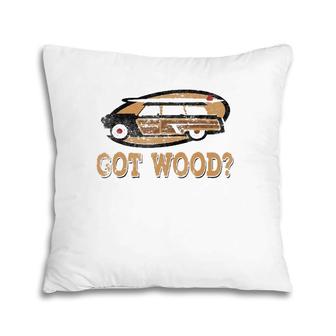 Cool Woody Wagon Hot Rod Surfer Pillow | Mazezy