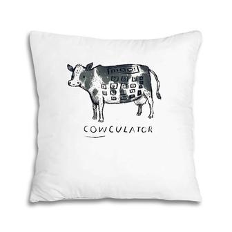 Cowculator Cow Cow Pun Calculator Pillow | Mazezy