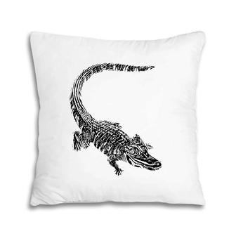 Crocodile Alligator Motif Reptile Teeth Animal Crocodiles Pillow | Mazezy