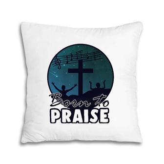 Cross Praise Choir Music Church Singer Jesus Singing Gift Pillow | Mazezy