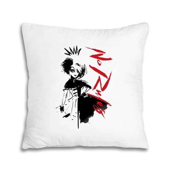 Cruella No Rules Sketch Pillow | Mazezy
