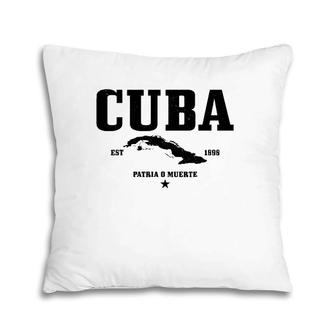 Cuba Est 1898 Cuban Flag Pride Vintage Cuba Pillow | Mazezy