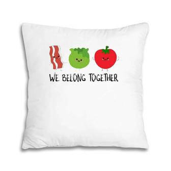 Cute Couple Kawaii S - Blt Bacon Lettuce & Tomato Pillow | Mazezy