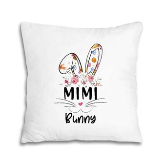 Cute Mimi Bunny Easter Family Matching Outfit Pillow | Mazezy