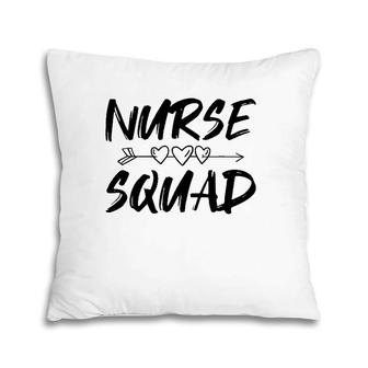 Cute Nurse Squad, Funny Nurse Asserories For Women & Men Pillow | Mazezy