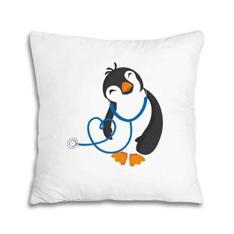 Cute Penguin Pediatrics Medical Nurse Doctor Pillow | Mazezy AU