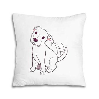 Cute Pitbull Dog Gift Pillow | Mazezy