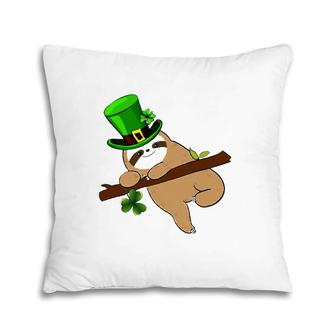 Cute Sloth Saint Patrick’S Day Animal Pillow