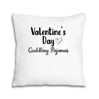 Cute Valentine's Day Cuddling Pajamas For Relaxing In The Pjs Pillow | Mazezy