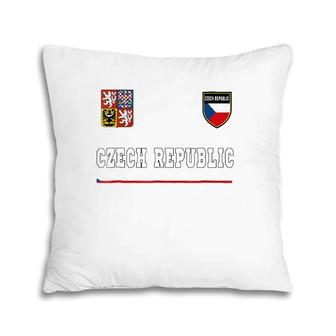 Czech Republic Sport Soccer Jersey Tee Flag Prague Pillow | Mazezy