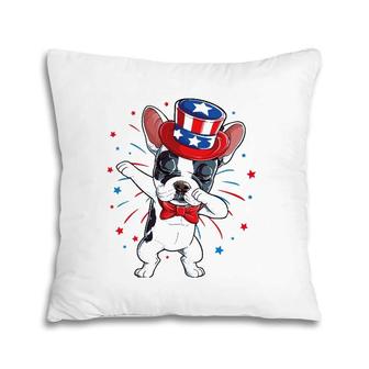Dabbing French Bulldog 4Th Of July Men Usa Flag Pillow | Mazezy