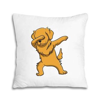 Dabbing Golden Retriever Pet Lover Pillow | Mazezy