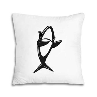 Dabbing Shark Funny Dab Dance Deep Sea Creatures Pillow | Mazezy