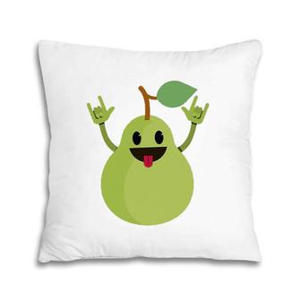 Dancing Pear Funny Dance Fruit Dancer Novelty Tee Pillow | Mazezy