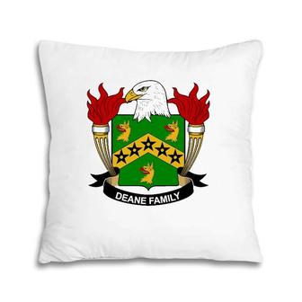 Deane Coat Of Arms Family Crest Pillow | Mazezy