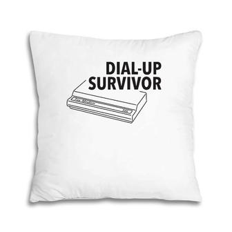 Dial-Up Survivor Funny Geek Pillow | Mazezy