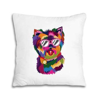 Dog Pet Dog Owner Pet Owner Yorkshire Terrier Yorkie Pillow | Mazezy
