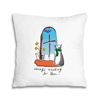 Dreaming Cat Humor Vintage Pillow | Mazezy