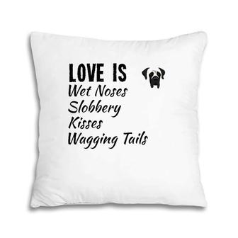 English Mastiff I Love My Bull Dog Pillow | Mazezy