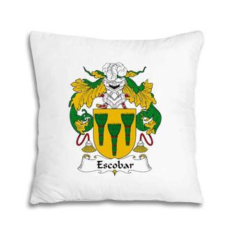 Escobar Coat Of Arms Family Crest Pillow | Mazezy