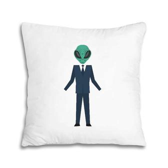 Executive Alien Funny Boss Geek Science Lover Gift Pillow | Mazezy