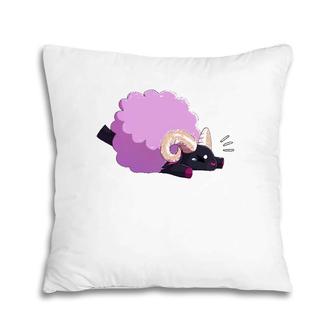 Falling Sheep Purple Sheep Pillow | Mazezy