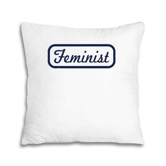 Feminist Woman Power Vintage Tee Gift Pillow | Mazezy