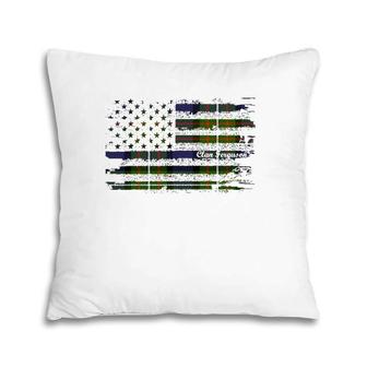 Ferguson Surname American Flag Scottish Clan Tartan Pillow | Mazezy