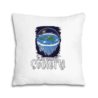 Flat Earth Theory Flat Earth Army Earth Pillow | Mazezy