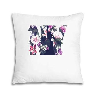 Floral New York City Graphic Tee S Urban New York City Pillow | Mazezy