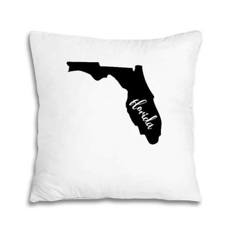 Florida Roots State Map Home Grown Love Pride Gift Tee Pillow | Mazezy