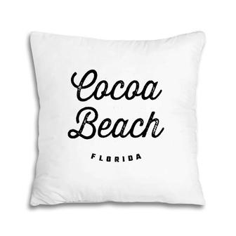 Florida Usa Cocoa Beach Florida - Cool Coastal Seashell Souvenir Pillow | Mazezy