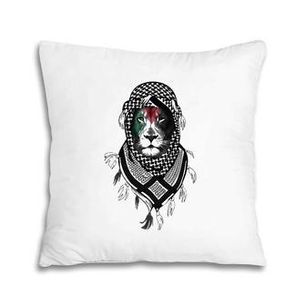 Free Palestine, Palestinian Lion Pillow | Mazezy