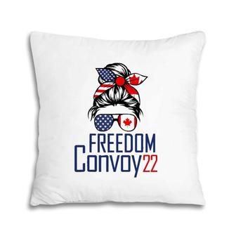 Freedom Convoy 2022 Supporter I Support Canadian Truckers Pillow | Mazezy