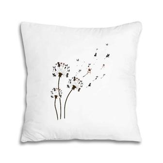 French Bulldog Flower Fly Dandelion Funny Dog Lovers Pillow | Mazezy