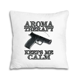 Funny 2Nd Amendment For Men Aromatherapy Keeps Me Calm Pillow | Mazezy