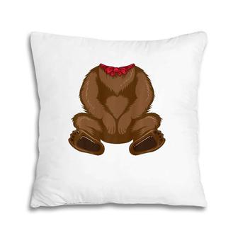Funny Bear Costume - Hilarious Halloween Teddy Gift Pillow | Mazezy