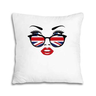 Funny British Uk Flag Cute United Kingdom Men Women Gift Pillow | Mazezy